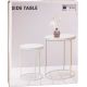 3. SET OF 2 COFFEE TABLES WITH WOODEN TOP