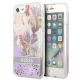 Guess Flower Liquid Glitter case for iPhone SE 2022 / SE 2020 / 7 / 8 - purple