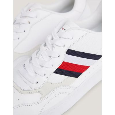 2. Tommy Hilfiger Court Cupsole Retro Lth Stripes M FM0FM04828YBS shoes
