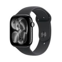 Apple Watch Series 11ÂGPS + Cellular 46mm Space Gray Aluminum Case with Black Sport Band - S/M