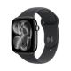 Apple Watch Series 11ÂGPS + Cellular 46mm Space Gray Aluminum Case with Black Sport Band - S/M