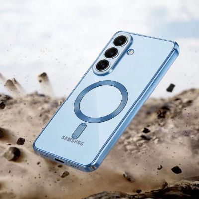 6. Tech-Protect MagFlex MagSafe Case for Samsung Galaxy S26 - Transparent Blue