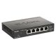D-Link DGS-1100-05PDV2 Network Links Managed Gigabit Ethernet (10/100/1000) PoE Support Black