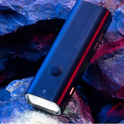 14. Rockbros 24310006001 Front Bike Light 400 lm + Micro USB Cable - USB-A - Black