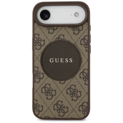 3. Guess 4G Circle Classic Logo MagSafe case for iPhone Air - brown