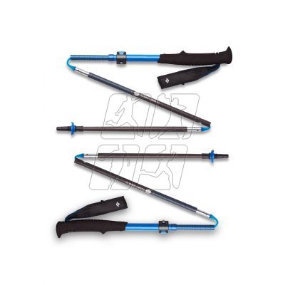 3. Black Diamond DISTANCE CARBON FLZ POLES ULTRA BLUE Trekking Poles