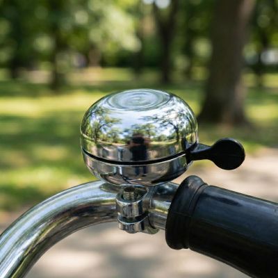 12. RETRO BICYCLE BELL 80x50MM SILVER XQMAX