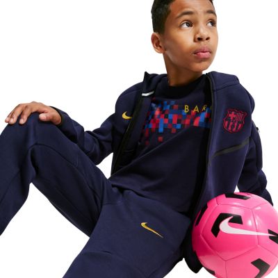 3. Nike FC Barcelona Tech Fleece Kids' Pants Navy Blue II3728 498