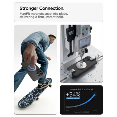 9. Spigen Liquid Air Mag MagSafe Case for Samsung Galaxy S26 Ultra - Gray