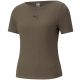 3. T-shirt Puma Her Ribbed Slim Tee Grape Leaf W 531917 44