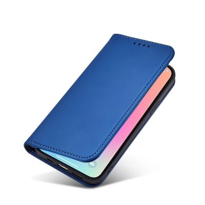 12. Magnet Card Case for Samsung Galaxy S23 Ultra flip cover wallet stand blue