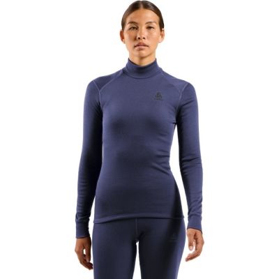 2. Odlo BL TOP turtle neck long sleeve thermal underwear l/s ACTIVE WARM size S Blue