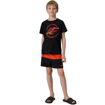 6. Boy's T-shirt 4F M3284 deep black 4FJWSS26TTSHM3284 20S