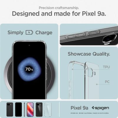 14. Spigen Ultra Hybrid Case for Google Pixel 9A - Clear