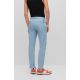 4. Hugo Boss men's slim-fit trousers in stretch cotton gabardine, light blue (50468314-451)