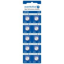 EVERACTIVE ALKALINE BATTERIES MINI AG10 G10 LR1130 LR54, BLISTER 10 PCS EVAG10