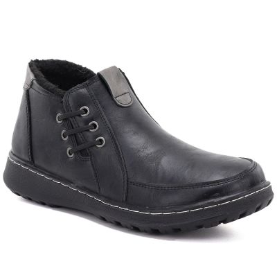 5. Comfortable black women's ankle boots Potocki 25-90349