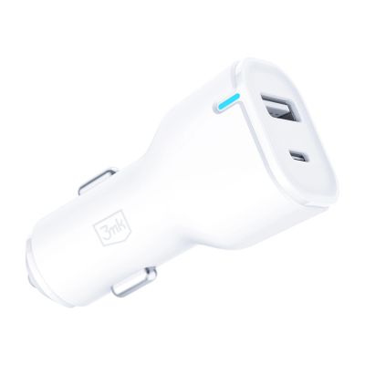 6. 3mk Car Charger 20W PD3.0 QC 3.0 USB 1A1C - White