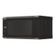 2. Wall-mounted rack installation cabinet 19" 4U 540x350 black glass door LANBERG (flat pack)