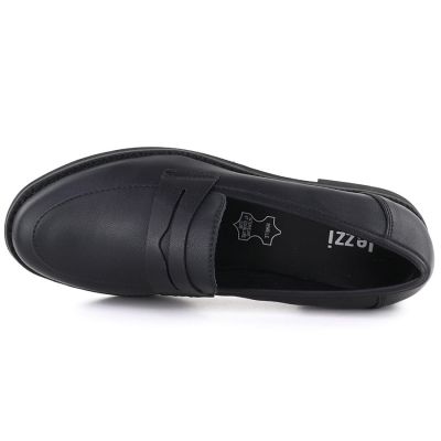 3. Jezzi SFY25128 black leather lords shoes