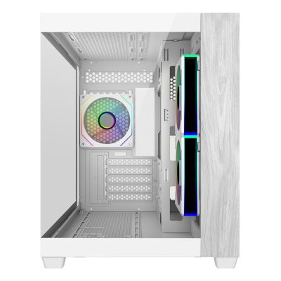 2. Cooler Master Elite 481 Wood Mini Tower White