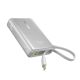 2. Baseus PicoGo 10000mAh 45W Powerbank with Digital Display and Built-in USB-C Cable - Titanium