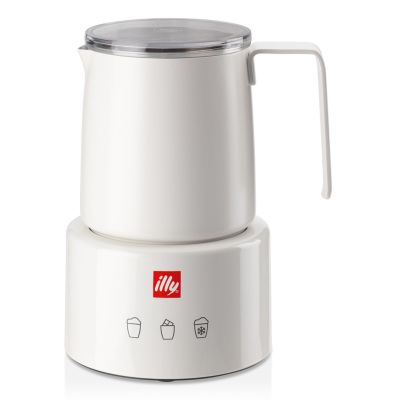 Illy milk frother white by Piero Lissoni