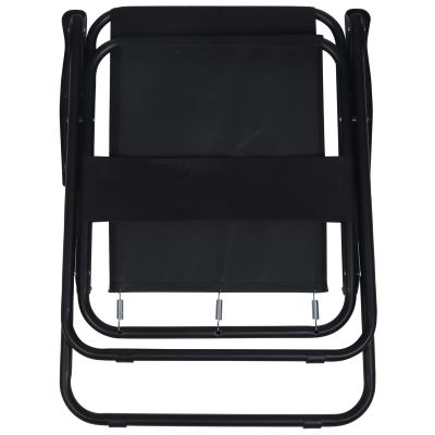 13. CAMPING CHAIR WITH ARMRESTS 52x44x75CM FOLDING BLACK