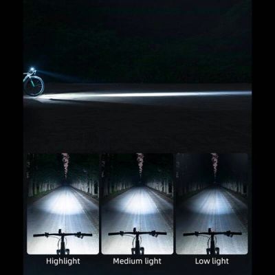 4. Rockbros 24310006001 Front Bike Light 400 lm + Micro USB Cable - USB-A - Black