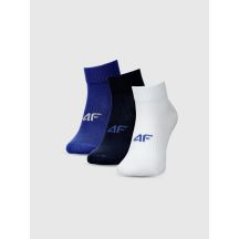 Boys' casual ankle socks (3-pack) 4F 4FJWMM00USOCM499-96S