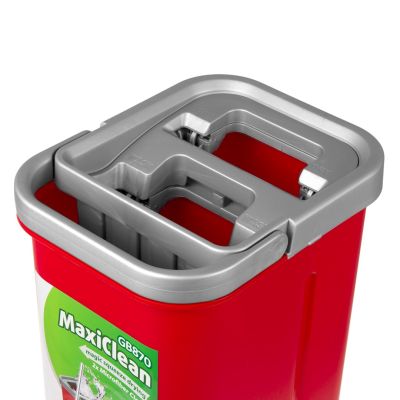 11. GREENBLUE FLAT MOP WITH BUCKET AND MAXICLEAN WRINGER + TWO MICROFIBER HQ CARTRIDGES, CAPACITY 8L GB870