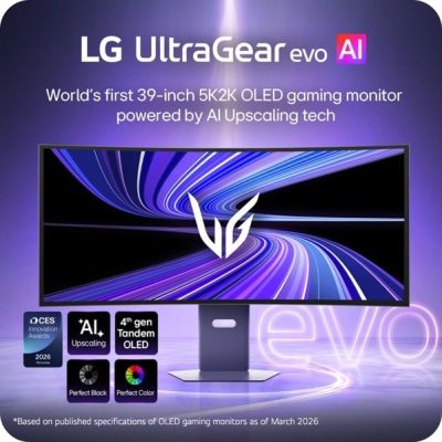 3. LG 39GX950B-B Computer Monitor 99.1 cm (39") 5120 x 2160 px 5K Ultra HD OLED Black
