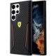 Ferrari Carbon Contrast Edges Case for Samsung Galaxy S23 Ultra - Black