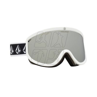 4. Volcom Footprints Women's/Men's Snowboard Sports Ski Goggles Silver (VG0622116)