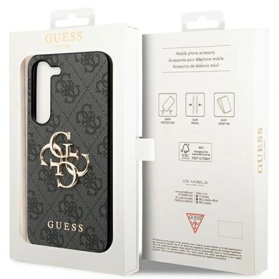 8. Guess 4G Big Metal Logo case for Samsung Galaxy S24 - black