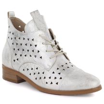 Women's openwork gold ankle boots Filippo 58620
