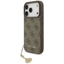 Guess 4G Charms Collection MagSafe case for iPhone 17 Pro - brown