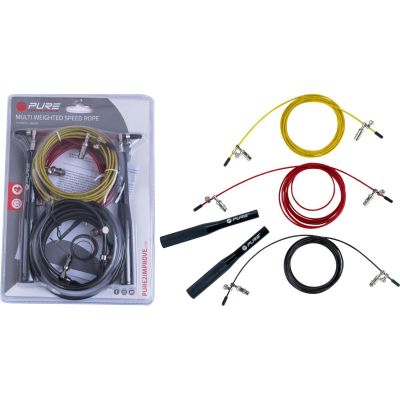 3-IN-1 WEIGHTED SKIPPING ROPE, REPLACEABLE LINES, PURE 2 IMPROWE