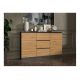 4. Chest of drawers 2D3S 120x30xH75 anthracite/artisan