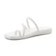 3. CROCS MIAMI TOE LOOP SANDAL IN CHALK 209862-0WV