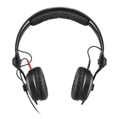 3. Sennheiser HD 25 PLUS - Professional headphones, closed, straight and spiral cable, additional velour pads, carrying case