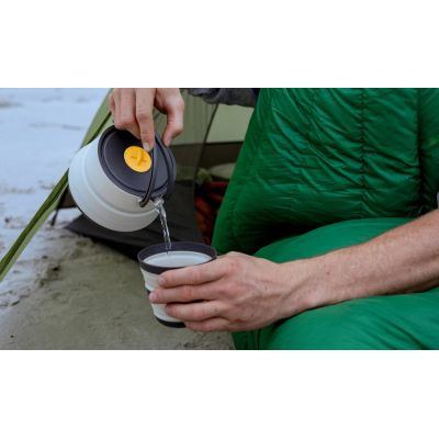 4. Ultralight Folding Set with Kettle SEA TO SUMMIT Frontier UL for 1 Person/3-Piece