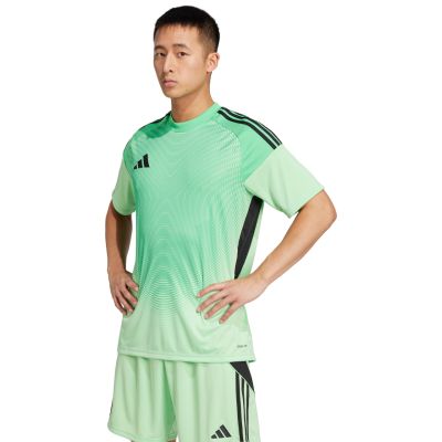 13. adidas Tiro 25 Competition Jersey Short Sleeve Men's Goalkeeper Jersey Green JI9716