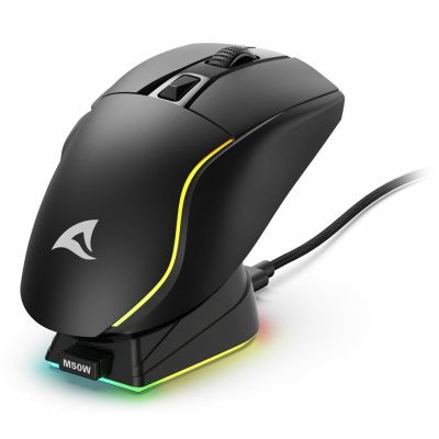 7. Skiller SGM50W RGB Optical Mouse Black + Station