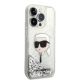 4. Karl Lagerfeld KLHCP14LLNKHCH iPhone 14 Pro 6.1" silver/silver hardcase Glitter Karl Head