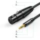 9. Ugreen audio cable 3.5mm mini jack (male) - XLR (female) 1m black (AV182)