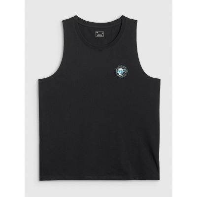 5. Men's regular sleeveless T-shirt with print 4F 4FRSS26TSLEM366-10S