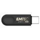 3. Emtec C280 USB Flash Drive 128GB USB Type-C 3.2 Gen 1 (3.1 Gen 1) Black