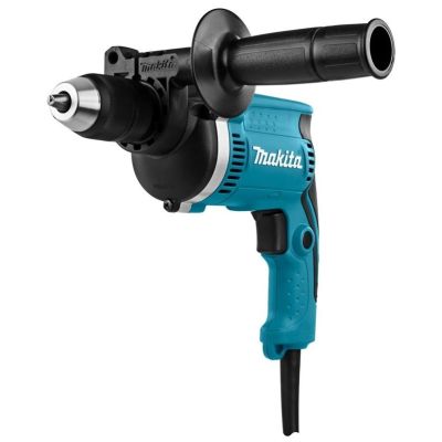 2. Makita HP1631 drill with drill, 3200 RPM, central locking, 2 kg, colors black, turquoise
