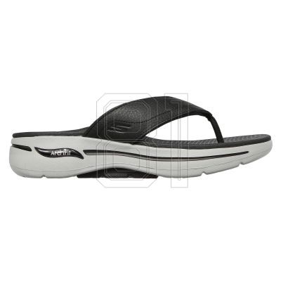 4. Skechers Go Walk Arch Fit San M 229022-BKGY Flip-Flops